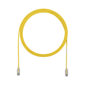 Cable de Parcheo TX6, UTP Cat6, Diámetro Reducido (28AWG), Color Amarillo, 1.52 Metros (5 Pies)