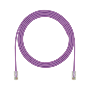 Cable de Parcheo UTP, Cat6A, 24 AWG, CM, Color Violeta, 4.57 Metros (15 Pies)