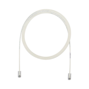 Cable de Parcheo UTP Cat6A, CM/LSZH, Diámetro Reducido (28AWG), Color Blanco Mate, 1.52 Metros (5 Pies)