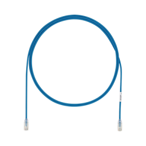 Cable de Parcheo UTP Cat6A, CM/LSZH, Diámetro Reducido (28AWG), Color Azul, 2.13 Metros (7 Pies)