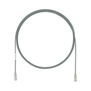 Cable de Parcheo UTP Cat6A, CM/LSZH, Diámetro Reducido (28AWG), Color Gris, 2.13 Metros (7 Pies)