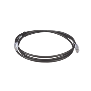 Cable de Parcheo UTP, Cat6A, 24 AWG, CM, Color Negro, 1.52 Metros (5 Pies)