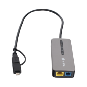ONU Bridge Dual GPON/EPON USB Portátil / 1 puerto RJ45 2.5Gbps / 1 puerto USB