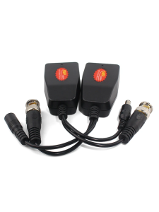 SAXXON VB-04 - Par de transceptores 4K para video y energía, con entradas RJ45, 4K hasta 150m con CVI, 4MP y 2MP hasta 250m