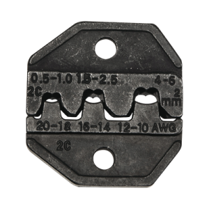 Matriz Ponchadora, Terminales sin Aislamiento o de Cilindro Abierto, 10-20 AWG. Compatible con Pinza Ponchadora VDV200-010