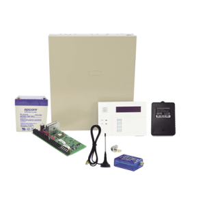 (1 Año datos ILIMITADO INCLUIDO) Kit Vista48LA con comunicador MINI012G, Teclado, Gabinete, Bateria y Transformador