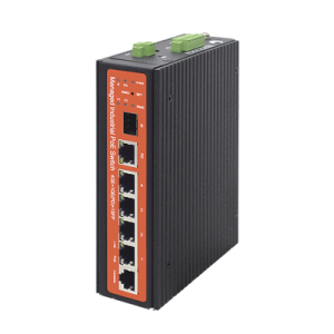 Switch industrial de 4 puertos Gigabit PoE (pasivo 24V / 802.3af/at/bt)