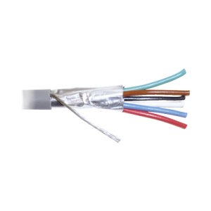 Bobina de 305 Metros (1000 Pies) de Cable 8 Conductores, 22 AWG, Tipo CMR, de Color Gris para Aplicaciones en Alarmas de Intrusión /Control de Acceso/Interfonos y TV Porteros/Automatización/Audio y Voceo.