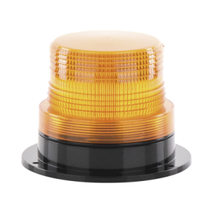 Burbuja Brillante de Larga Vida Útil, con 8 LEDs Color Ambar, Domo Ambar, 110 Vca