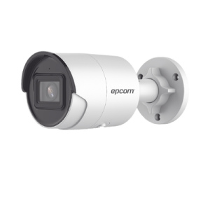 Bala IP 4 Megapixel / Lente 2.8 mm / 40 mts IR EXIR / IP67 / WDR 120 dB / PoE / Micrófono Integrado / ACUSENSE (Filtro de Falsas Alarmas) / Ultra Baja Iluminación