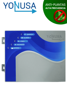 YONUSA EY10000127AF - Energizador de Alta Frecuencia para Cerco Eléctrico 10,000 V, Cobertura de hasta 10,000 metros Lineales (o 2,000 metros en 5 Líneas), Incluye Interfaz con 2 Zonas Cableadas y Soporta Módulo WiFi