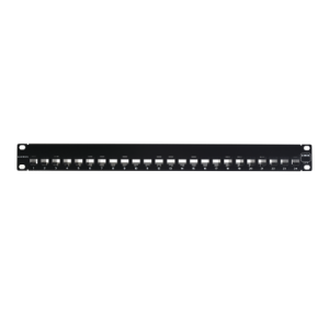 Patch Panel UTP Z-MAX de 24 Puertos, Precargado con Jacks Categoría 6, Plano, 1UR