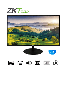 ZKTECO ZD222K - Monitor LED Full HD de 21.5 pulgadas / Resolución 1920 x 1080 / 1 Entrada de video HDMI y 1 VGA / Altavoces Incorporados / Ángulo de Visión Horizontal 170° / Soporte VESA / Ahorro de Energía / 24/7 / Incluye Cable HDMI