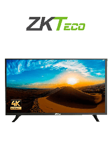 ZKTECO ZD434K-Monitor LED UHD Profesional de 43 pulgadas / Resolución 3840 x 2160 / 2 Entradas de video HDMI y 1 VGA / Altavoces Incorporados / Ángulo de Visión Horizontal 170° / Soporte VESA / Operación 24/7 / Incluye Cable HDMI