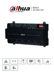 DAHUA ASC2204B-S - Panel de Control de Acceso para 4 Puertas y 4 Lectoras/ TCP/IP/ Comunicación RS-485 y Wiegand/ 100,000 Usuarios, 3,000 Huellas y 500,000 Registros/ Soporta Interlock, Anti-passback, Desbloqueo Remoto/ Funcion WatchDog/