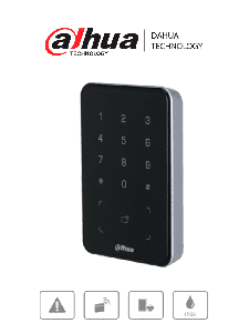 DAHUA DHI-ASR2101A-ME - Lectora con Tecnologia Dual con Teclado para Panel de Control de Acceso/ Soporta Tarjetas ID y Mifare/ Soporta Passwords/ Wiegand y RS-485/ Soporta Uso Exterior/