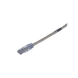 Cable de Parcheo TX6, UTP Cat6, 24 AWG, CM Color Blanco Mate, 0.61 Metros (2 Pies)
