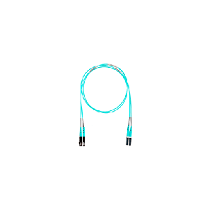 Jumper de Fibra Optica Multimodo 50/125 OM4, LC-SC Duplex, LSZH, Color Aqua, 6 Metros (19.69 Pies)