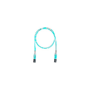 Jumper de Fibra Óptica Multimodo 50/125 OM4, LC-LC Duplex, OFNR (Riser), Color Aqua, 6 Metros (19.69 Pies)