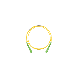 Jumper de Fibra Optica Monomodo 9/125 OS2, SC/APC-SC/APC Simplex, OFNR (Riser), Color Amarillo, 5 Metros (16.40 Pies)