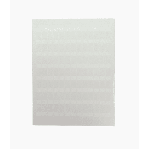 Hojas con 1000 Etiquetas Poliofina para Impresora Láser/Inyección de Tinta, Ancho 96.3 mm (3.79 pulgadas) x Alto 7.6 mm (0.3 pulgadas), Color Blanco