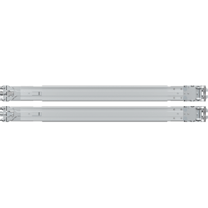 Kit de Rieles para Rack Synology RKS-01 | Compatible con Servidores de Montaje en Rack | Ancho de Pilar ≥450 mm | Ancho de Panel ≥480 mm | Profundidad de Montaje 553-834 mm | Orificios Cuadrados ≥9.5 mm | Orificios Redondos ≥7.1 mm.