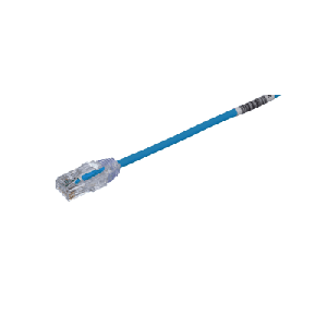 Cable de Parcheo TX6, UTP Cat6, Diámetro Reducido (28AWG), Color Azul, 30.48 Metros (100 Pies)