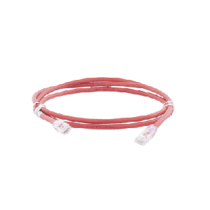 Cable de Parcheo UTP Categoría 6, con Plug Modular en Cada Extremo - 2 Metros (6.56 Pies) - Rojo