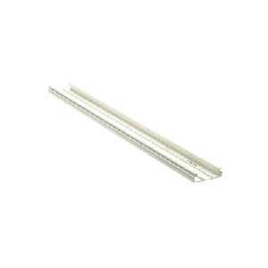 Base para canaleta T-45, de PVC rígido, con orificios perforados para montaje, 60.3 x 18.5 x 2400 mm, Color Blanco
