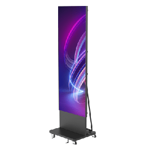 Poster LED de Piso / Pixel Pitch 1.8 mm / Modular (Puede Crecer con Mas Posters) / Case para Transporte / Uso en Interior / Calidad de Video Destacada