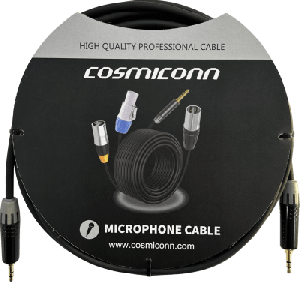 Cable 3.5mm a 3.5mm, conectores color negro MTP3C-BG, length 5m