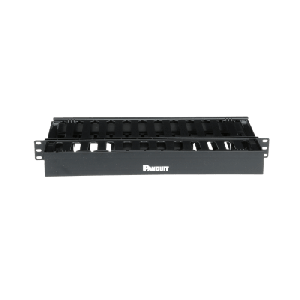 Organizador de Cables Horizontal PatchLink, Doble (Frontal y Posterior), Para Rack de 19in, 1UR