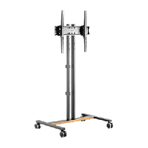 Soporte Móvil para Pantalla | Compatibilidad VESA 200x200 hasta 600x400 / Ruedas con Frenos / Ajuste de Altura y Ángulo / Soporte para TV de hasta 55 Pulgadas / Capacidad de Peso 35 kg