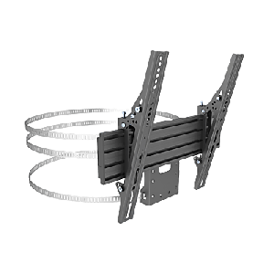 MONTAJE PARA PANTALLAS DE 32 A 65 PULGADAS EN COLUMNA| VESA 100 X 100 HASTA 400 X 400 | COLOR NEGRO| CAP. MAX 35KG