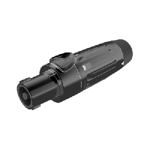 Conector Speakon | Hembra | 4 polos | carcasa negra | Cable AWG10 | 30A