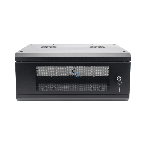 Gabinete de Pared con Puerta de Cristal Templado, 635mm de Profundidad, 4U Rack de 19'', Acero Reforzado