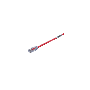 Cable de Parcheo UTP Cat6A, CM/LSZH, Diámetro Reducido (28AWG), Color Rojo, 4.57 Metros (15 Pies)