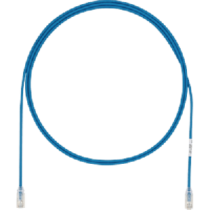 Cable de Parcheo UTP Cat6A, CM/LSZH, Diámetro Reducido (28AWG), Color Azul, 5 Metros (16.40 Pies).