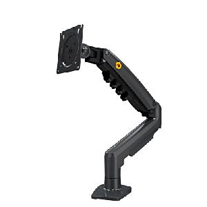 Brazo Ajustable para Monitor Ergonómico / Compatible con Monitores de 17" - 30" / Capacidad de Peso hasta 9 kg / Rotación 360° / Inclinación +85° a -30° / Giro 180° / Ajuste de Resorte de Gas / Color Gris