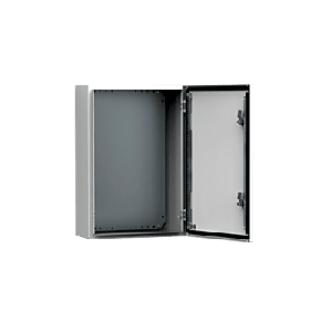Gabinete de Uso Exterior MAS 500 x 400 x 260 mm NEMA 4/12/13; IP66; IK10 de Acero Dulce 1.5 mm con Platina de Montaje Incluida Color Gris Claro