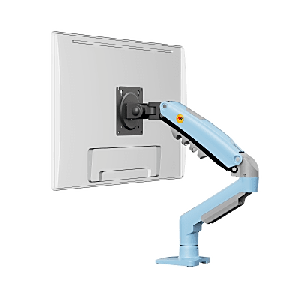 Brazo Ajustable para Monitor Ergonómico / Compatible con Monitores de 17" - 30" / Capacidad de Peso hasta 9 kg / Rotación 360° / Inclinación +85° a -30° / Giro 180° / Ajuste de Resorte de Gas / Color Azul