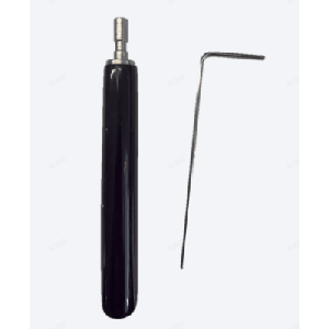 Juego de Llaves Allen de Mantenimiento para Gabinetes de Perfil de Aluminio Exterior / 10 Piezas / Llave Allen en Forma de L H2 / Manija Movible Recubierta de Goma / Acero Inoxidable 304