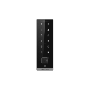 Teclado Esclavo con Lector de Tarjetas Virtuales Bluetooth y Códigos QR / Tarjetas MIFARE y PROX EM / Contraseñas / RS-485 Wiegand OSDP / Frecuencias 13.56 MHz y 125 KHz / Autenticación Tarjeta PIN QR Bluetooth / Táctil