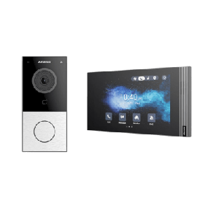 Kit Akuvox WIFI E12W + S562W / 100% en la Nube / POE / Bluetooth / NFC / Lector de Tarjetas MIFARE / ONVIF / IP65 / Cámara 2 MP / Botón con Iluminación / Control de 1 Puerta / Entradas de Alarma