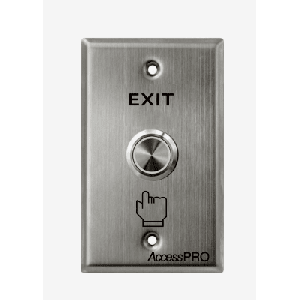 Botón de Cabeza Plana / Exterior IP66 / Estético / Placa de Acero Inoxidable