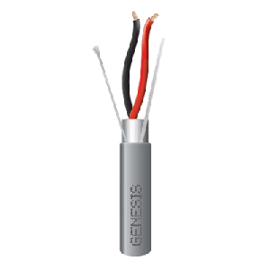 Carrete de 152 Metros (500 Pies) / Cable 2 x 18 AWG / Color Gris / Blindado / Riser / Aplicaciones de Audio Control de Acceso y Automatización