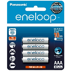 Batería Recargable AAA 1.2V ENELOOP / Ni-HM / Paquete de 4 Baterías