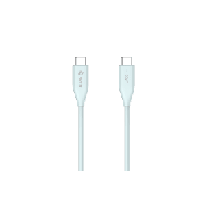Cable de Carga USB-C a C / 1 Metro (3.28 Pies) / Tecnología GaN (Nitruro de Galio / Fast-Charging / Potencia 60W / Velocidad Transferencia 480 Mbps / Material Silicona No Tóxica / Conector Aluminio Anodizado
