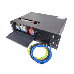 Rectificador de Energía AC 110 Vac / –48 V de Alta Eficiencia, 90 A y 5400 W, 3 UR para Telecomunicaciones como equipos OLT´s Modulares
