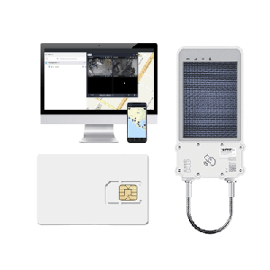 kIT Cerradura Inteligente GPS con Energía Solar / SolarGuardX 100 / Seguimiento de Activos LTE Cat-M1 / Desbloqueo por RFID BLE OTA / Impermeable IP67 / Detección de Movimiento / Batería 14400mAh / + EPCOMGPSANUAL + SIM500MB2Y